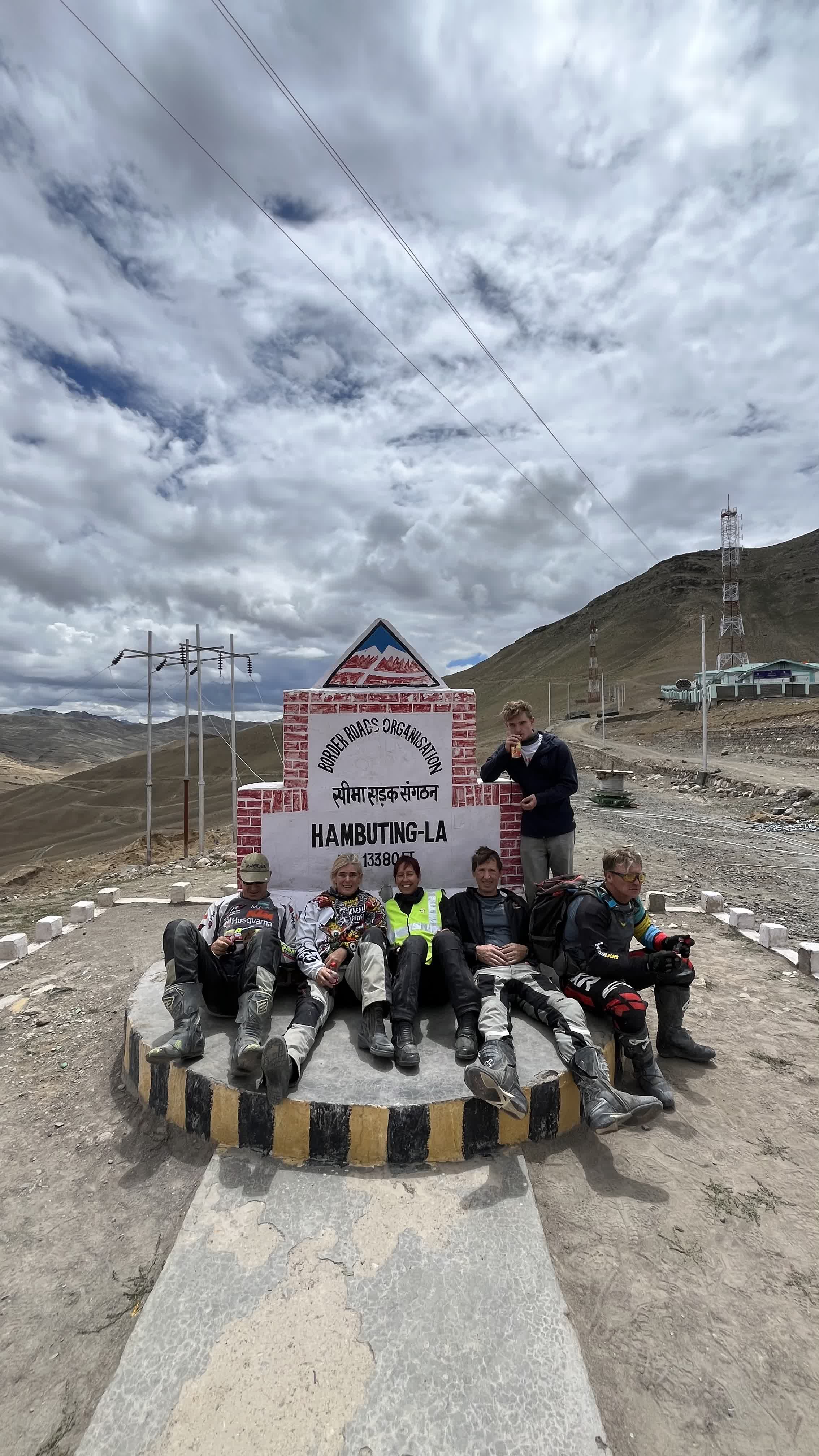 Himalayan valley gravel road motorcycle touring Ladakh India