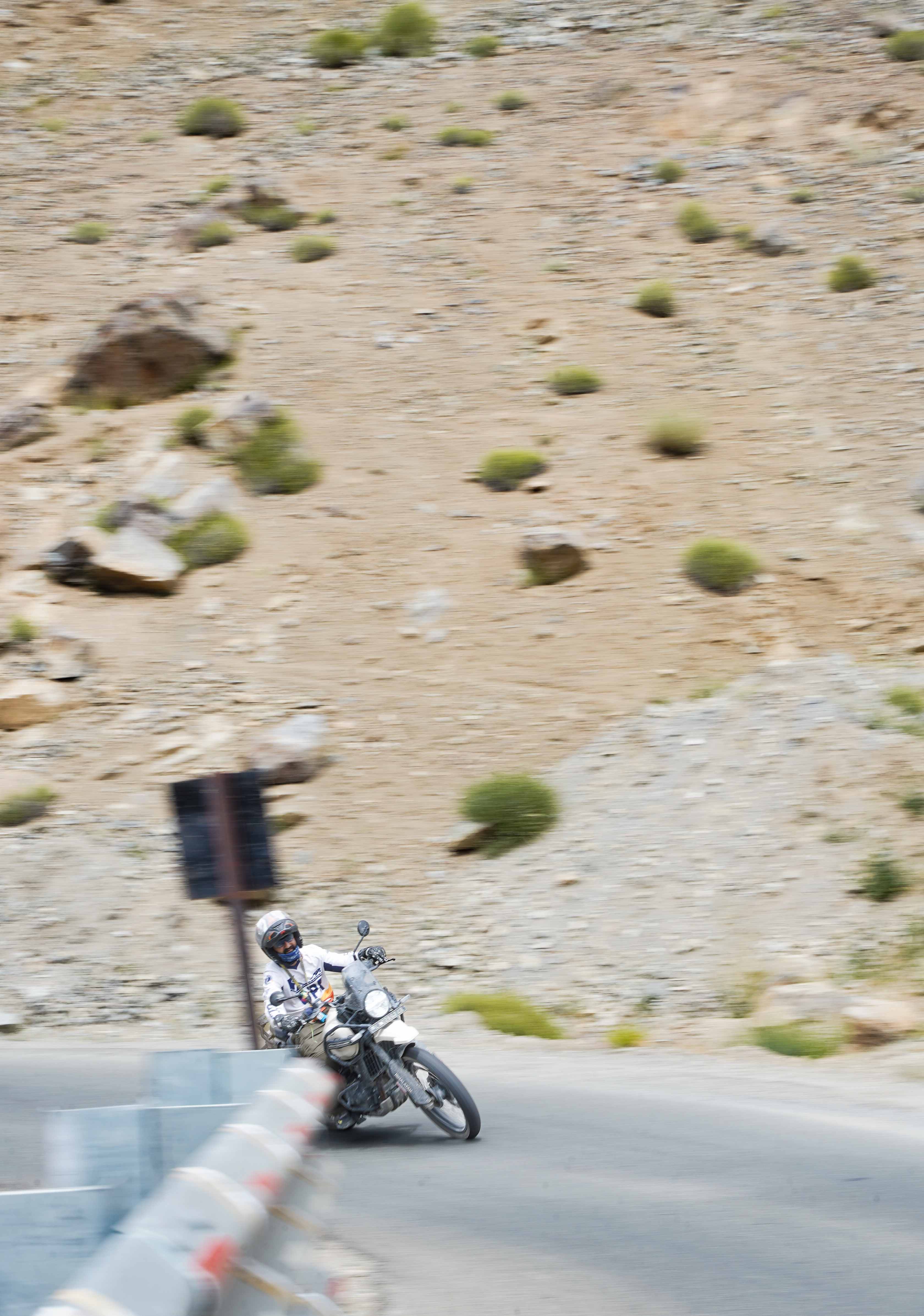 Ladakh Bikers Group Tour riding in Nubra Valley